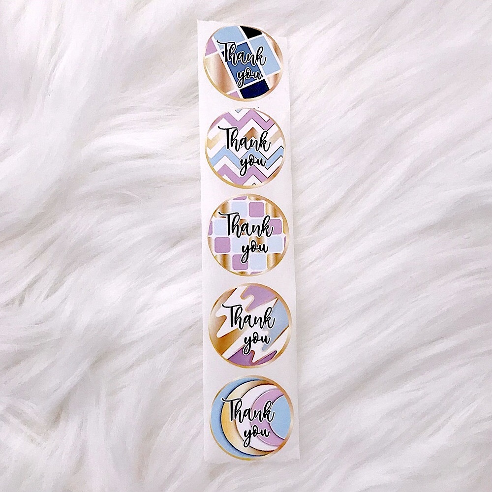 💚10/$10💚NEW 5 Thank You Round Stickers